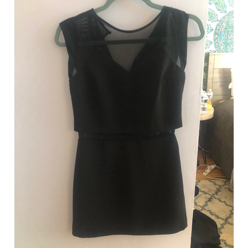 Black mini dress